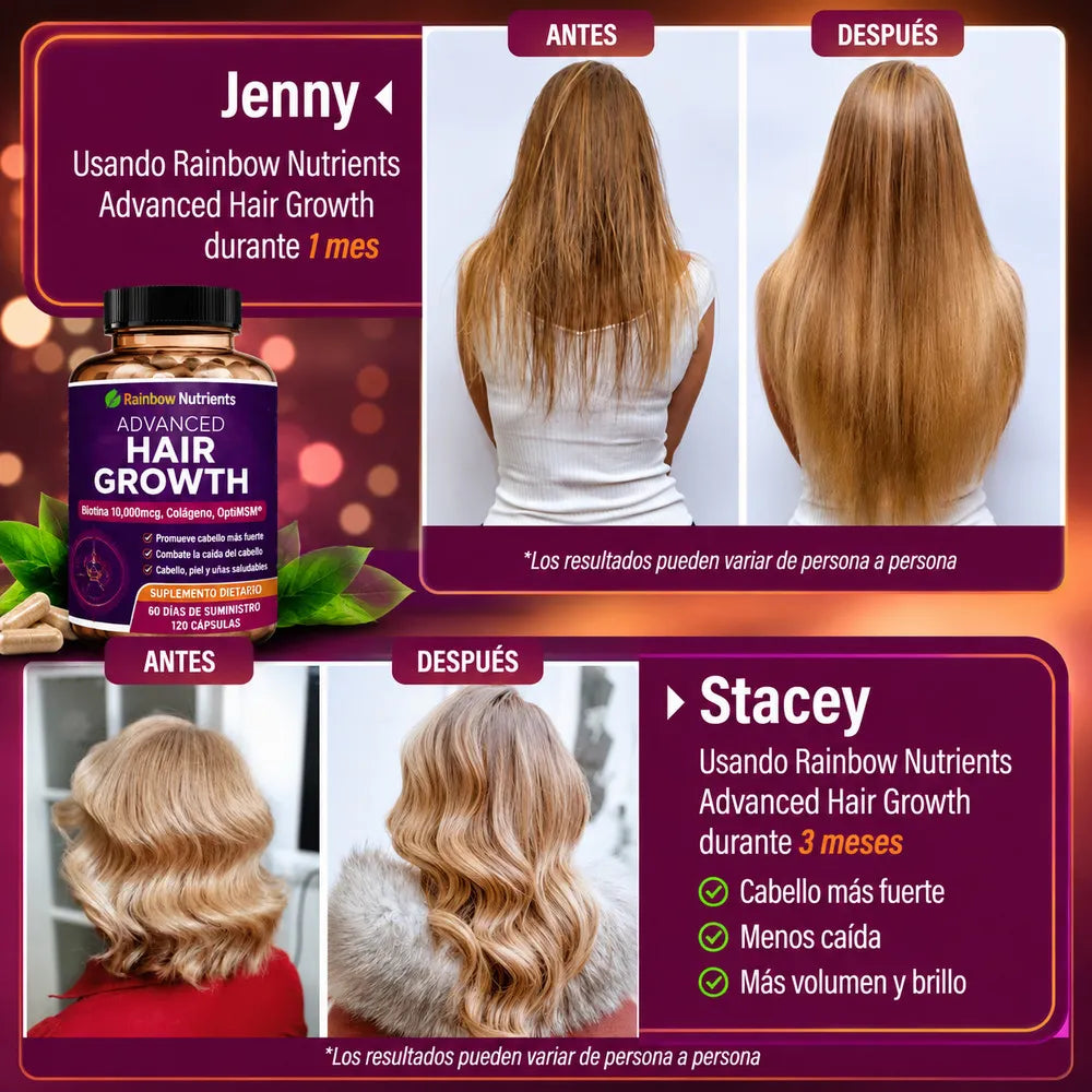 HairGrowth™ Rainbow Nutrients - 120 Cápsulas
