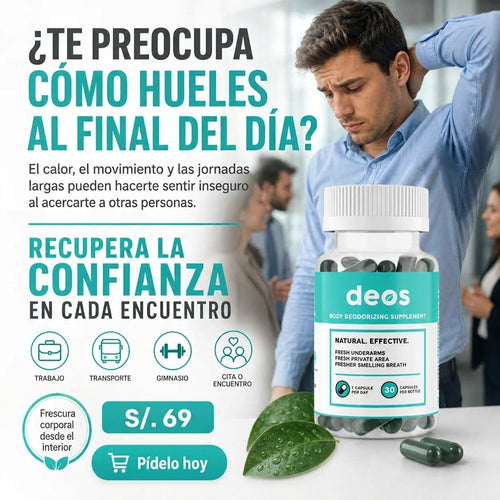 DEOS® — La Fórmula Viral Contra el Mal Olor Corporal